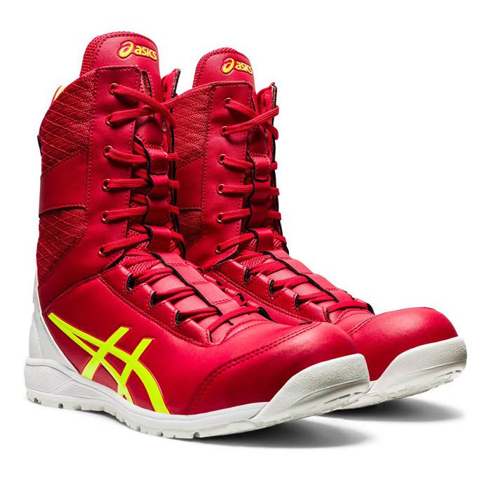 アシックス ウィンジョブCP103 レッドXホワイトの通販｜安全靴｜作業靴