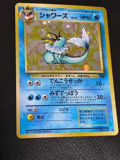ARS10】シャワーズ R: 旧裏 [PMCG2 No.134](拡張パック「ポケモン