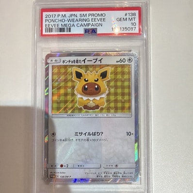 ポンチョを着たイーブイ: プロモ[SM-P 138](プロモーションカード「SM