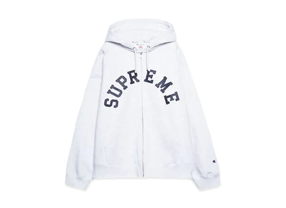 Supreme x Champion Zip Up Hooded Sweatshirt 