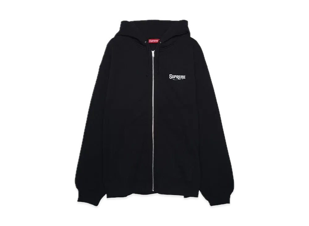 Supreme Mister Cartoon Zip Up Hooded Sweatshirt 