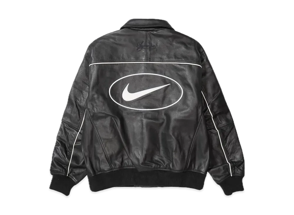 Supreme x Nike Leather Varsity Jacket 