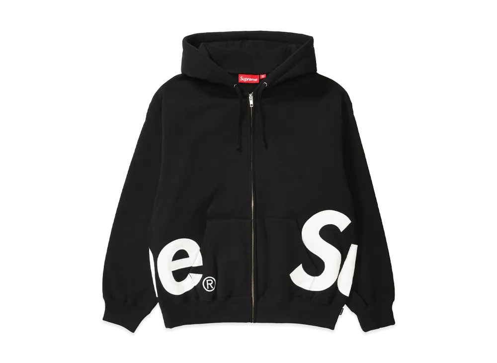 Supreme Big Logo Zip Up Hooded Sweatshirt 