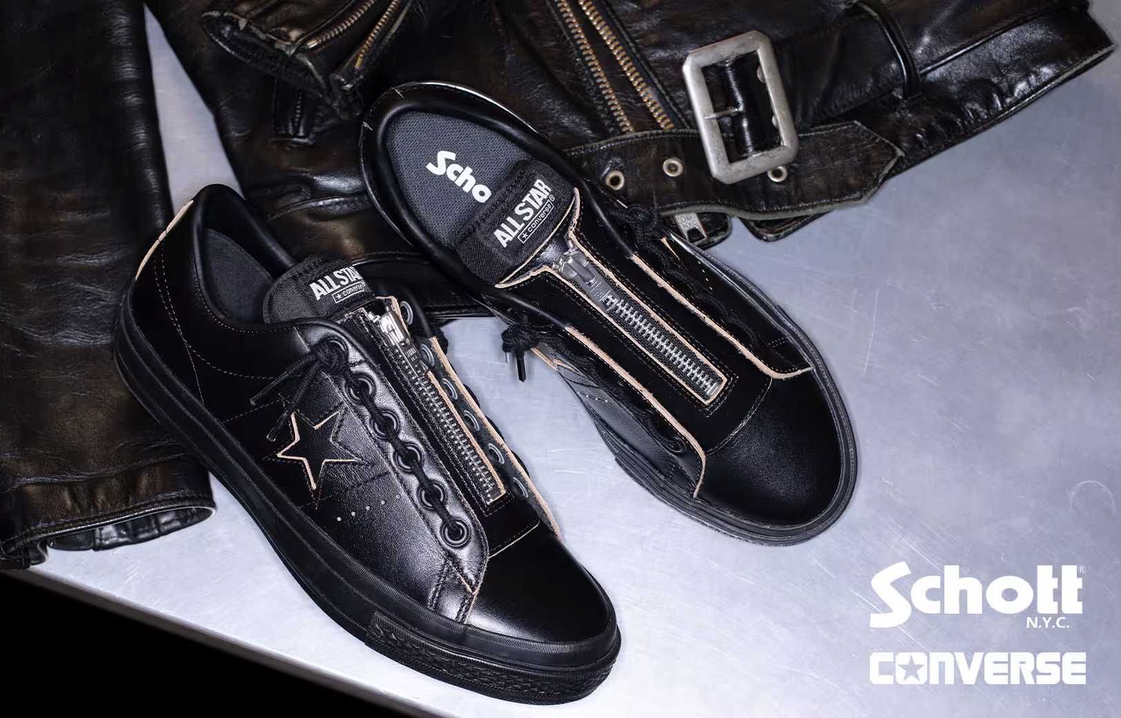 9/27発売｜Schott × Converse One Star Z 