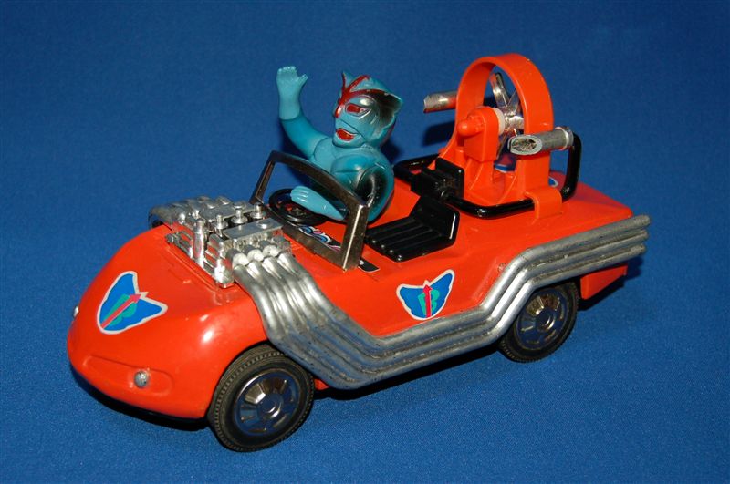 超人バロム・1（ワン）、ポピー、ブリキ製マッハロッド、｜覆面えるの