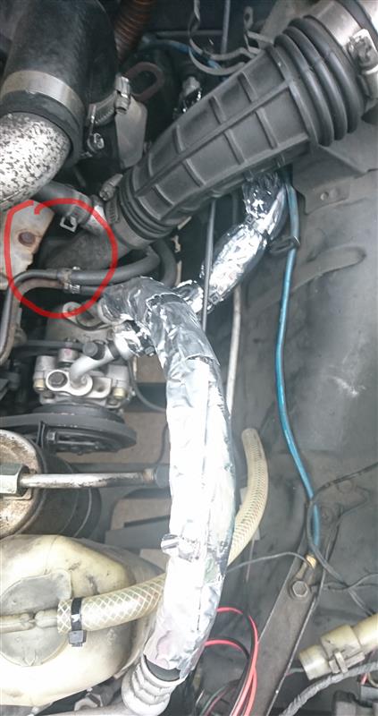 低圧ホース断熱処理（追記）（スズキ ジムニー・JA11）by ごさく@D5