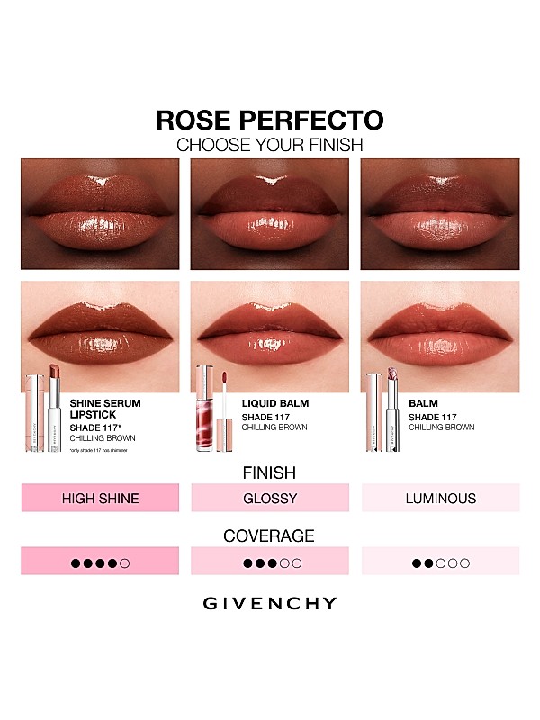 Givenchy Rose Perfecto Shine Serum Lip Oil Stick | Saks Fifth Avenue
