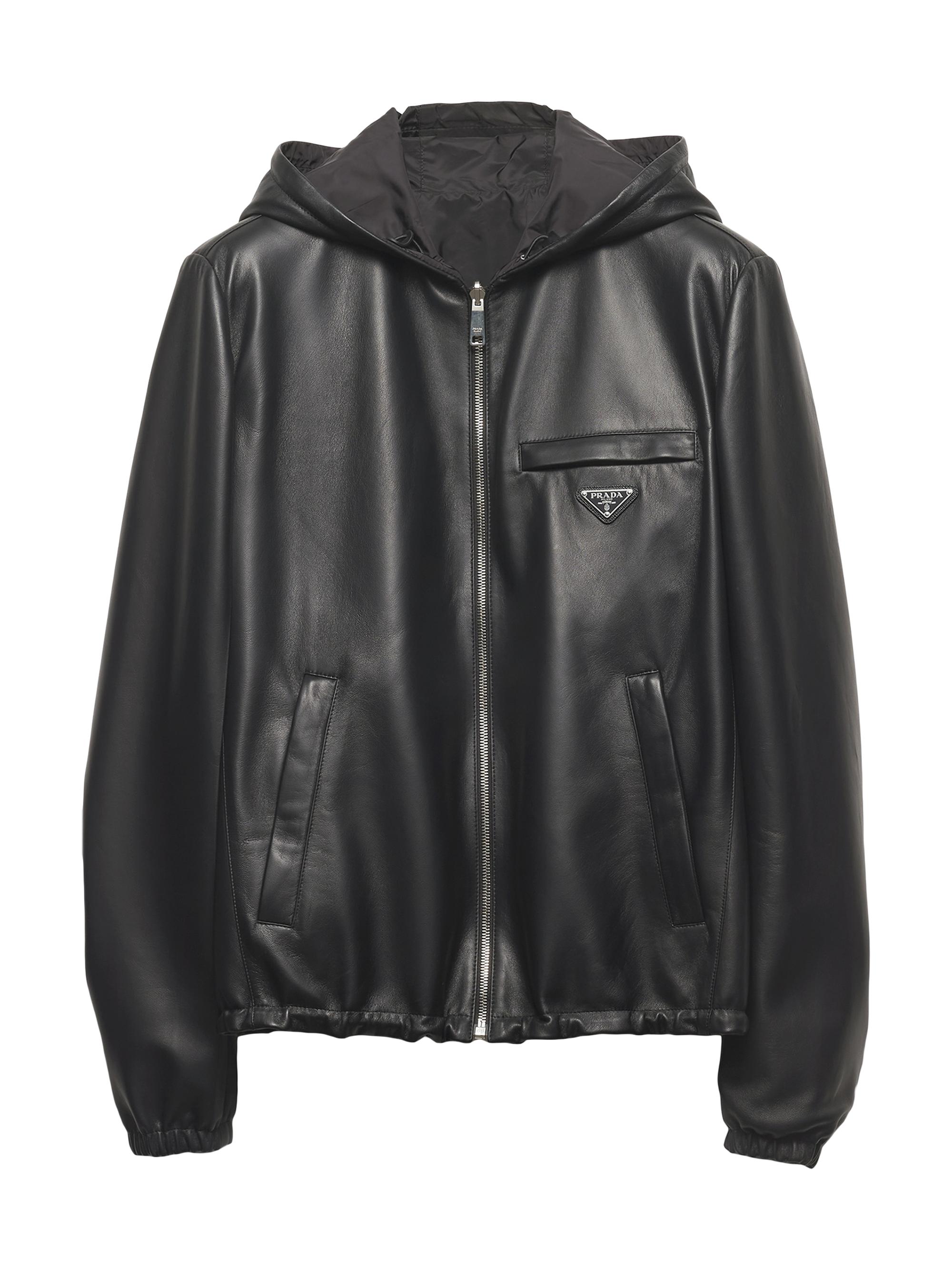 Prada Leather and Shearling Jacket | Saks Fifth Avenue