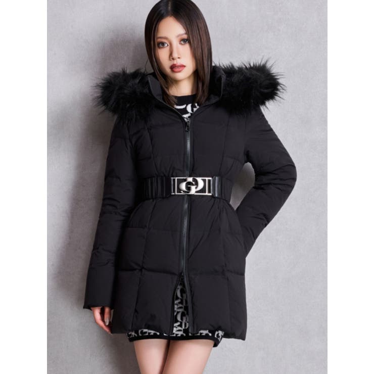 GDベルト付きロングダウンコート[品番：MKSW0066478]｜GYDA（ジェイダ