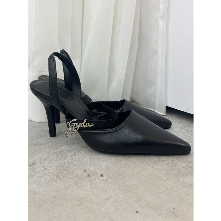heelストラップモチーフ付きポインテッドミュール[品番：MKSW0061681