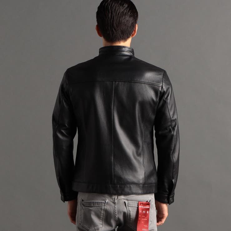 シープレザー シングルライダースブルゾン[品番：NICW0004833]｜NICOLE