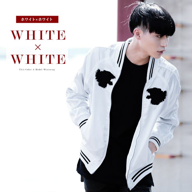 ◇SEANA(シーナ) サテン刺繍入りスカジャン◇スカジャン ヴィジュアル