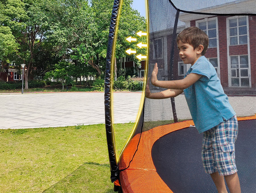 Lejump Flora Series Garden Trampoline with Enclosure Net – LEJUMP