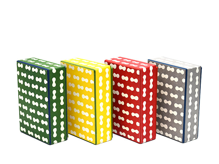 八尾和紙 はがき箱 まゆ柄 黄 □桂樹舎 – 人形の鯉徳 オンラインショップ