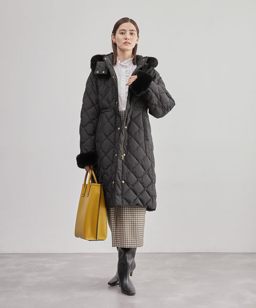 ROPÉ(ロペ) / 【TAION×LIMONTA】 ファー付き 軽量キルティング ダウン