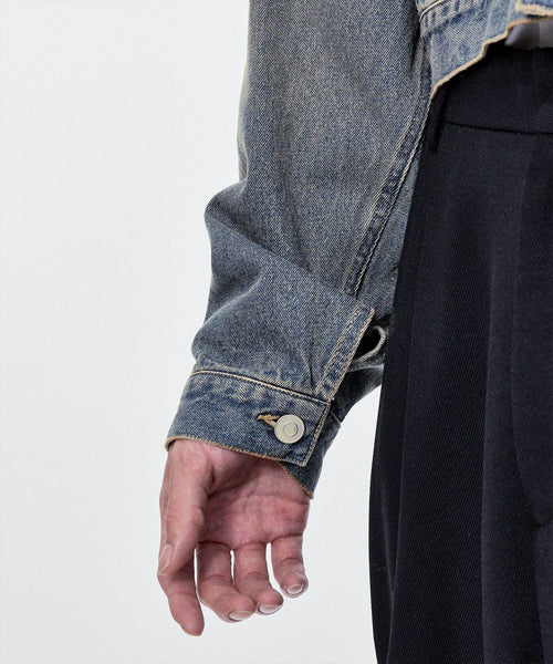 M TO R(ムウ ト アール) / WASHED DENIM CROPPED JACKET (ジャケット