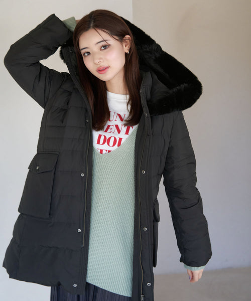 ROPÉ PICNIC(ロペピクニック) / ファー付きダウンコート (ジャケット