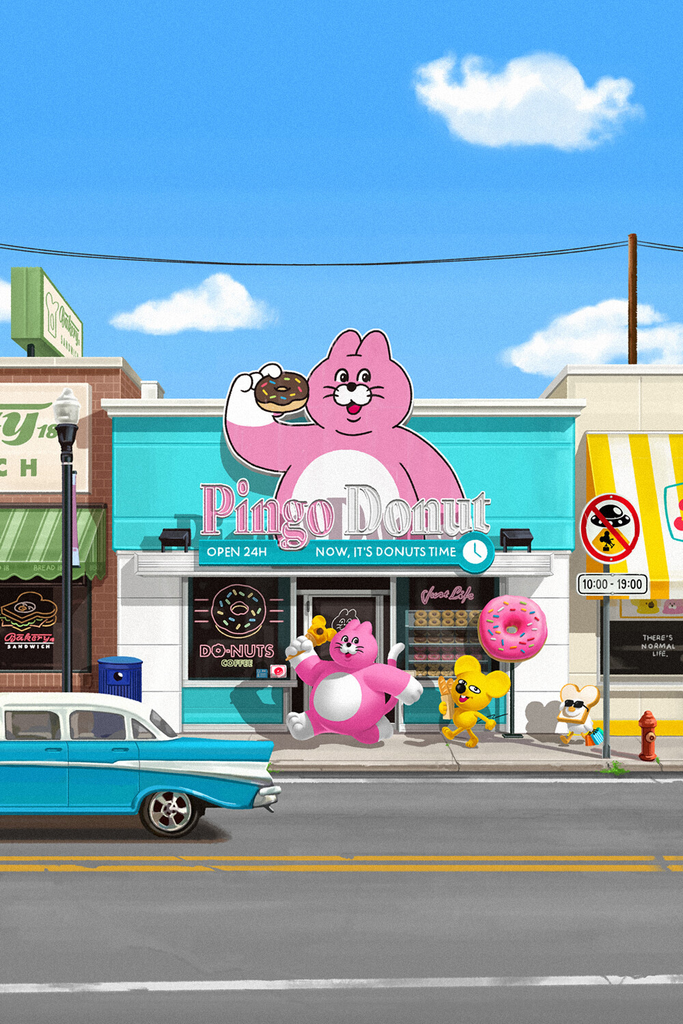 ZIZONE】ACRYLIC KEYRING_WATER PINGO – K-NARA KOKO