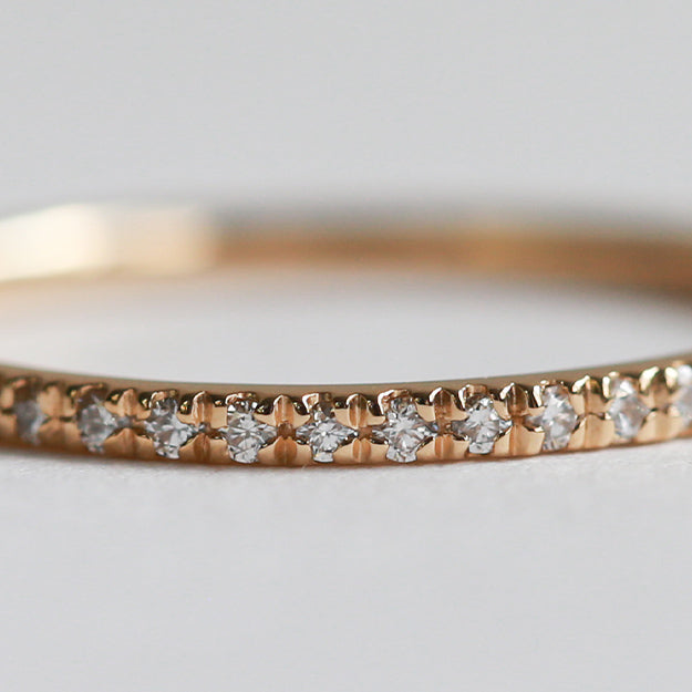 K18/Pt「テネル フルエタニティ」リング ー プラチナ