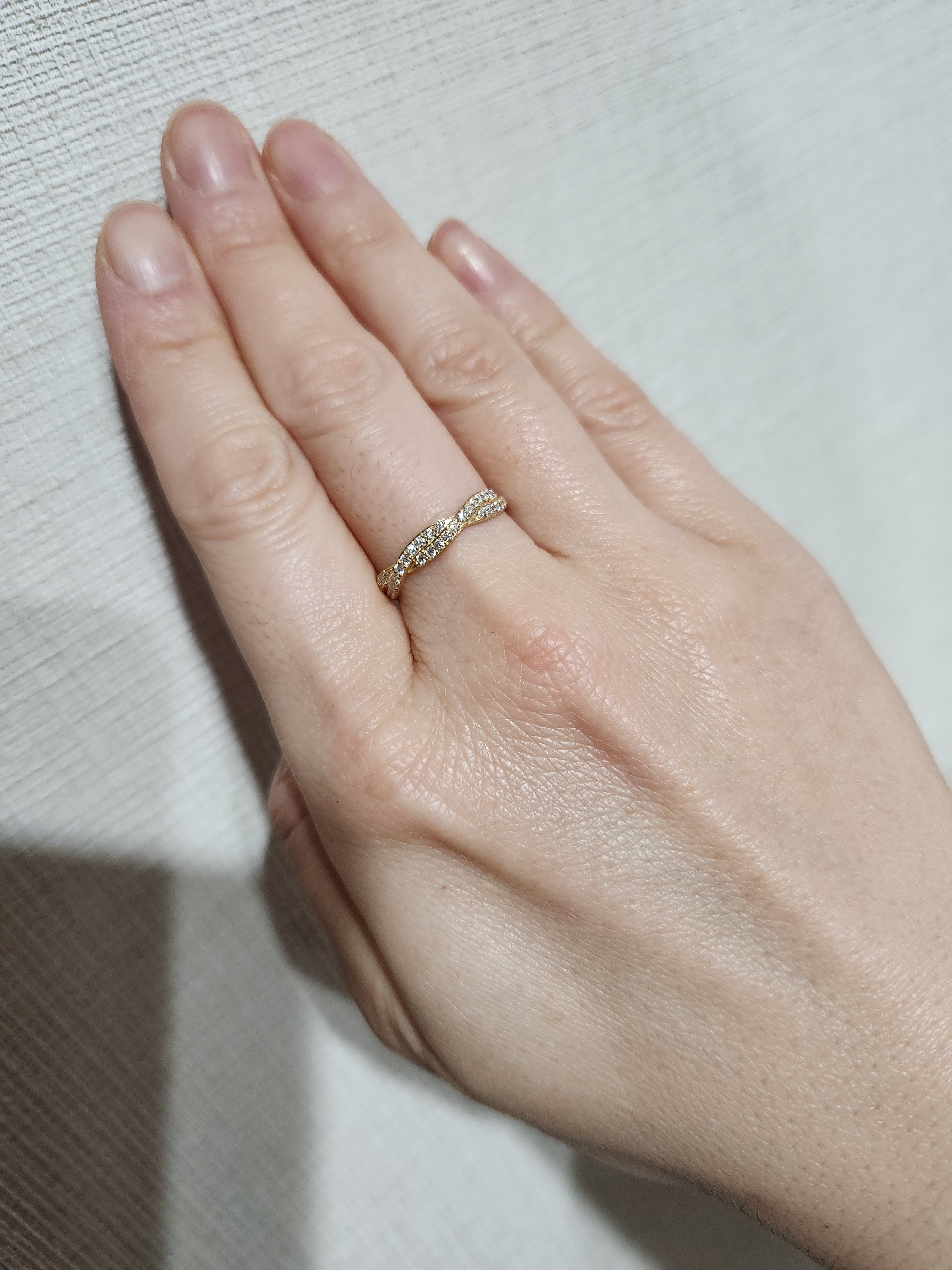 K18/Pt「モーダ」リング｜【オレフィーチェ】Orefice