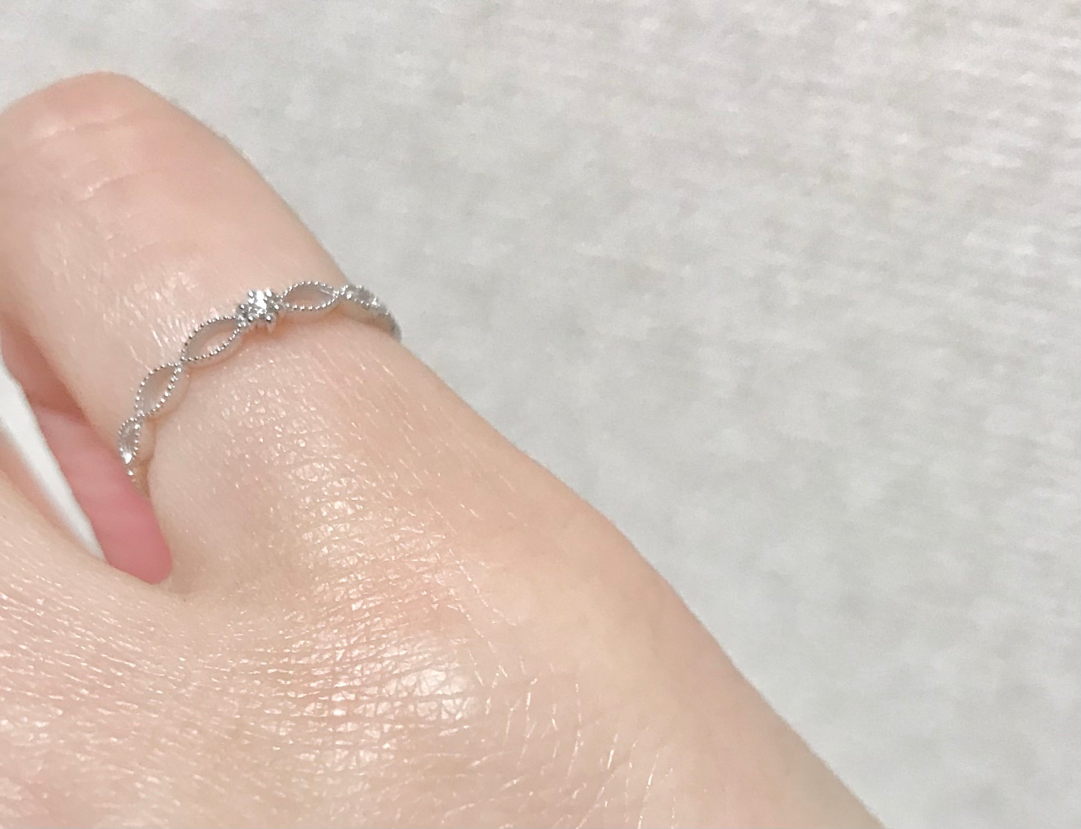 K18/Pt「シンディ」リング｜【オレフィーチェ】Orefice