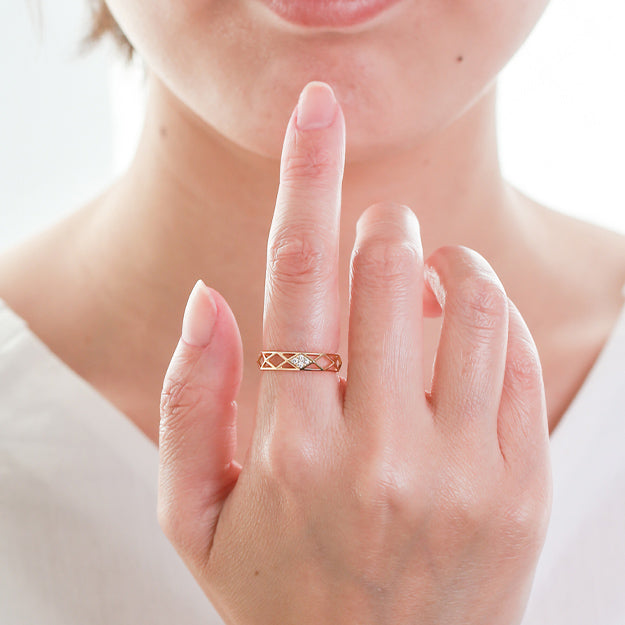 K18「ミランダ ワイド」リング｜【オレフィーチェ】Orefice