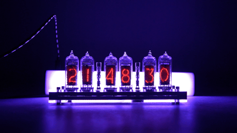 受注生産：TIME MACHINE NIXIE IN-14 ニキシー管時計 – 830時計店