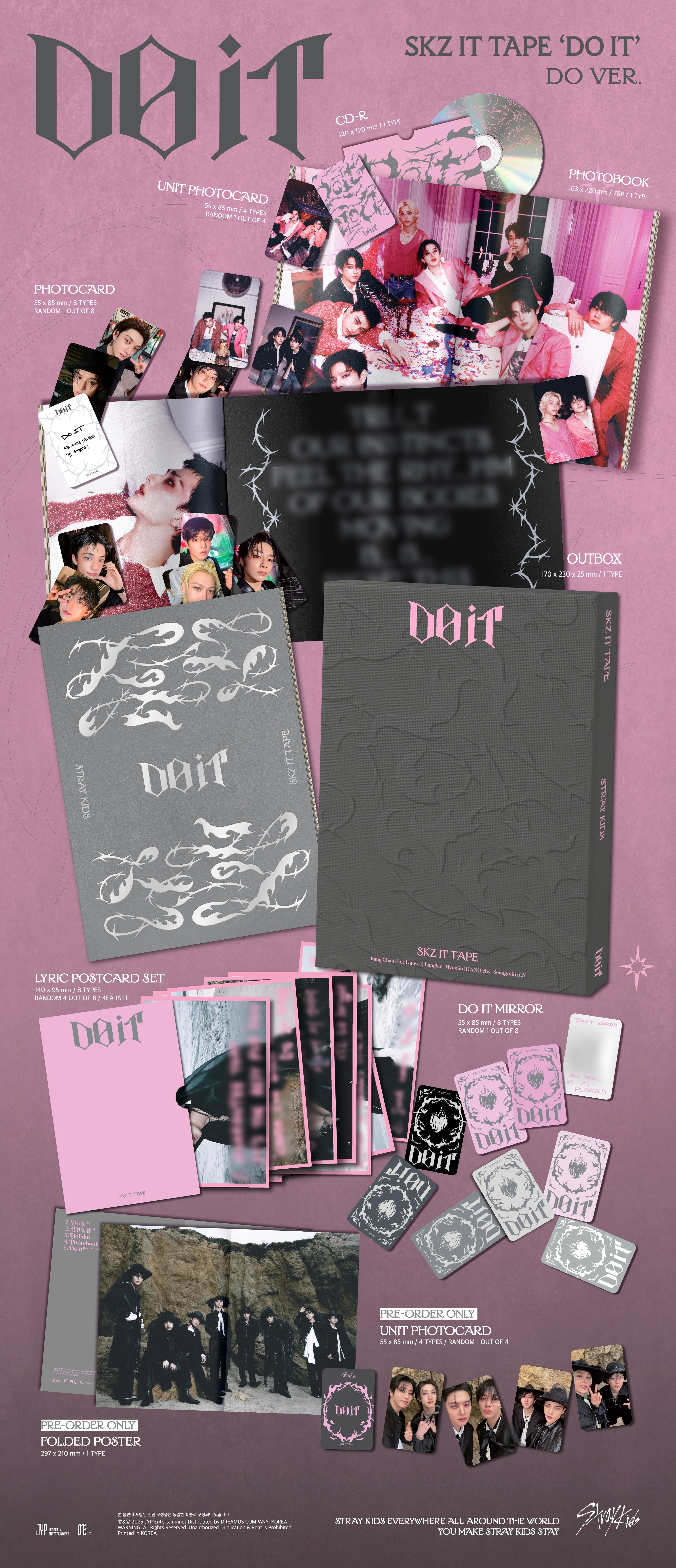 STRAY KIDS - SKZ IT TAPE [DO IT] (DO Ver. LIMITED) – KJJANG K-POP