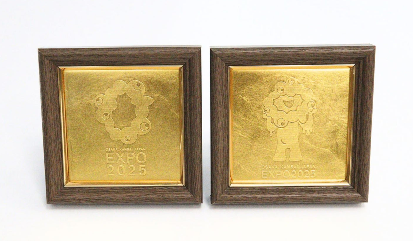 万博】金箔でできたミャクミャクアート？石川県の金沢箔でつくった