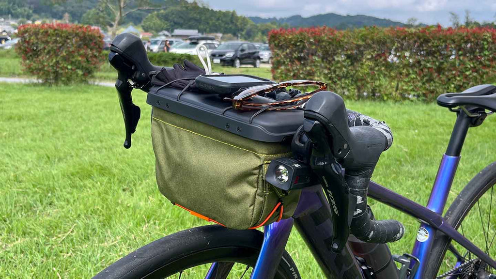 理想を形にしたかのよう。Route Werksのハンドルバーバッグが使い勝手