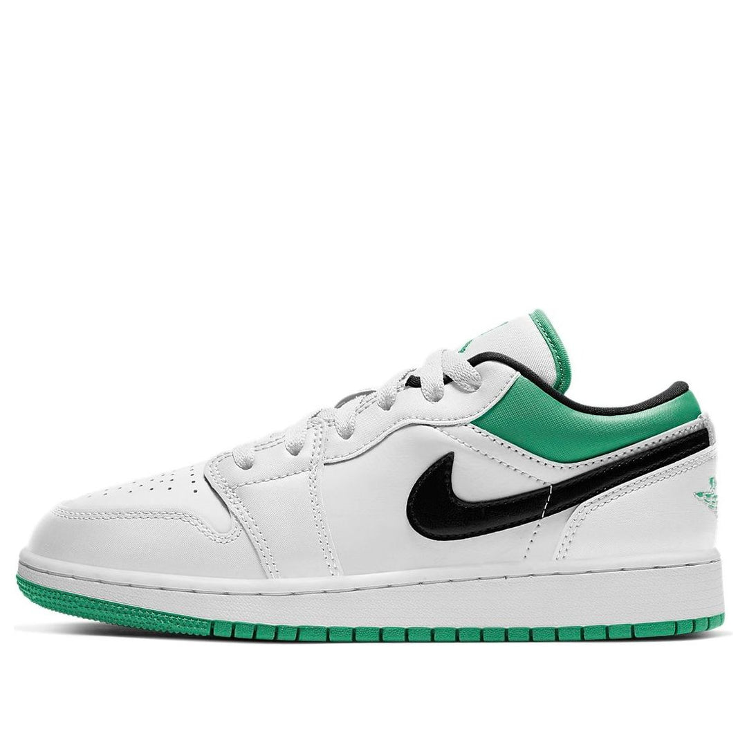 GS) Air Jordan 1 Low 'White Lucky Green' 553560-129