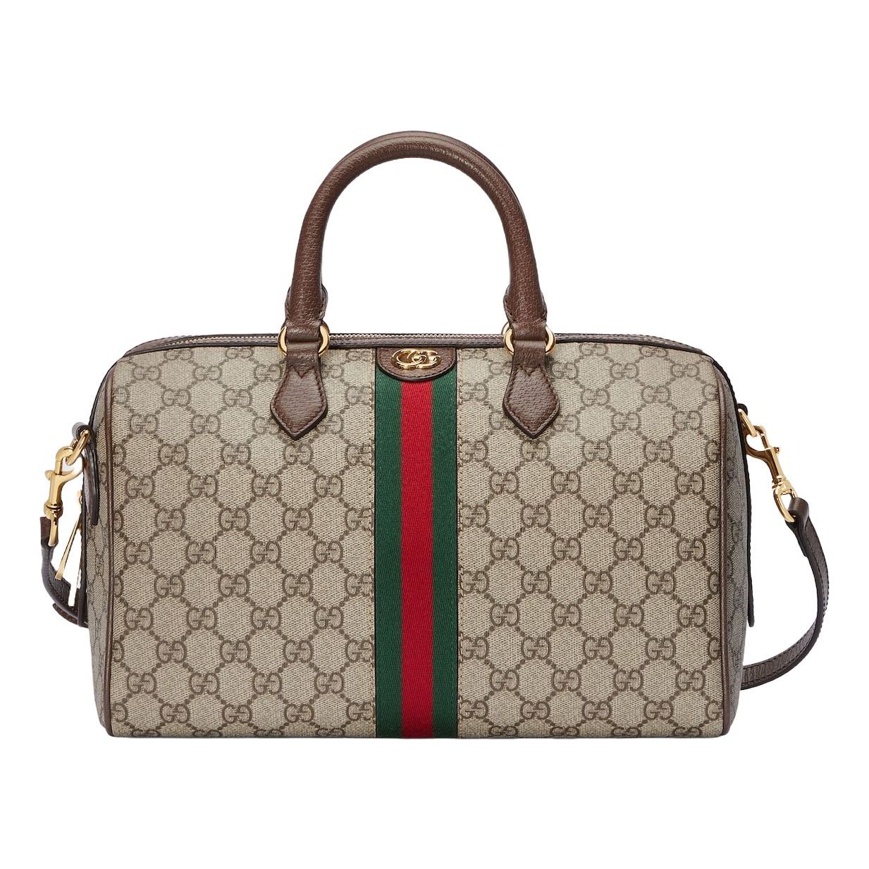 WMNS) Gucci Ophidia GG Medium Top Handle Bag 'Beige Ebony' 772065