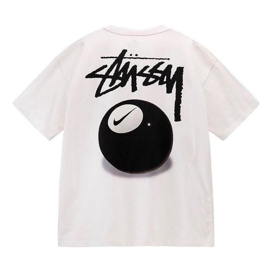Nike x Stussy 8 Ball T-shirt Asia Sizing 'White' DO9323-100