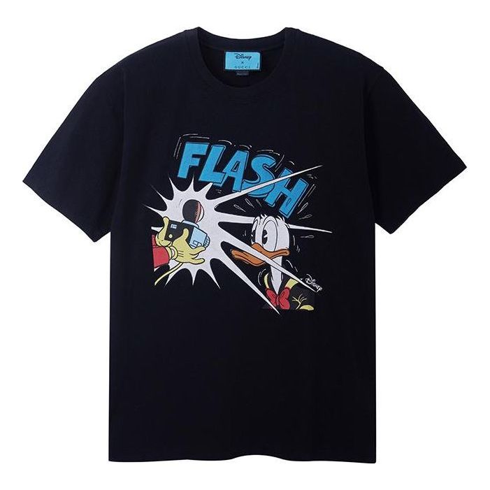 Gucci x Disney Donald Duck Print T-Shirt 'Black/Multicolor' 548334