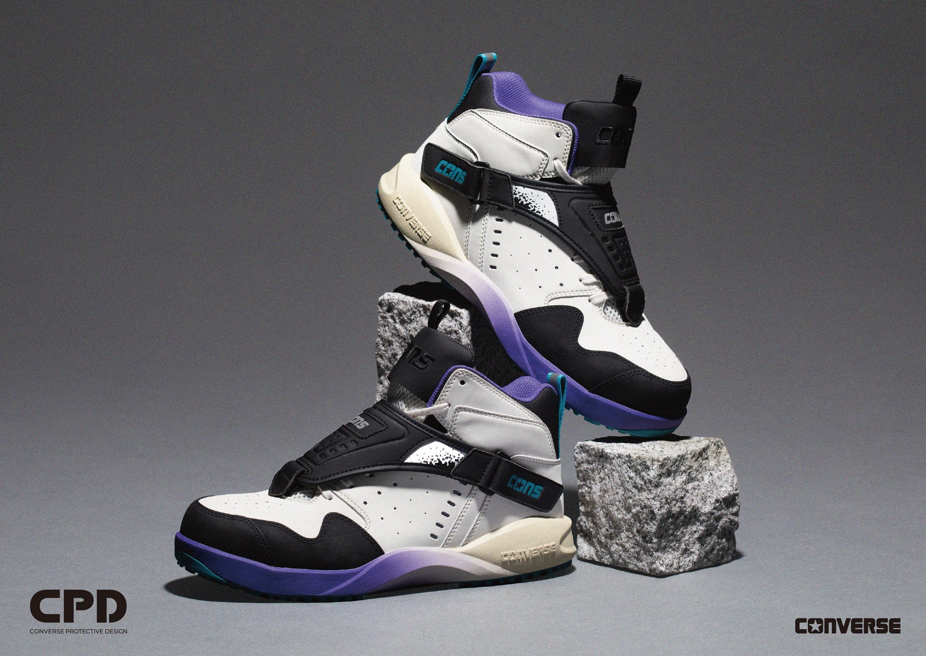 CONVERSE CPD AEROJAM PS ホワイト/パープル/ティール