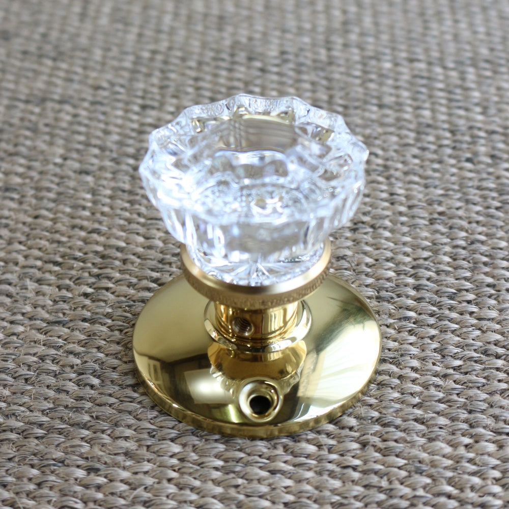 ヴィクトリアン・ドデカゴナル ガラス ドアノブ JC1-FGH-004