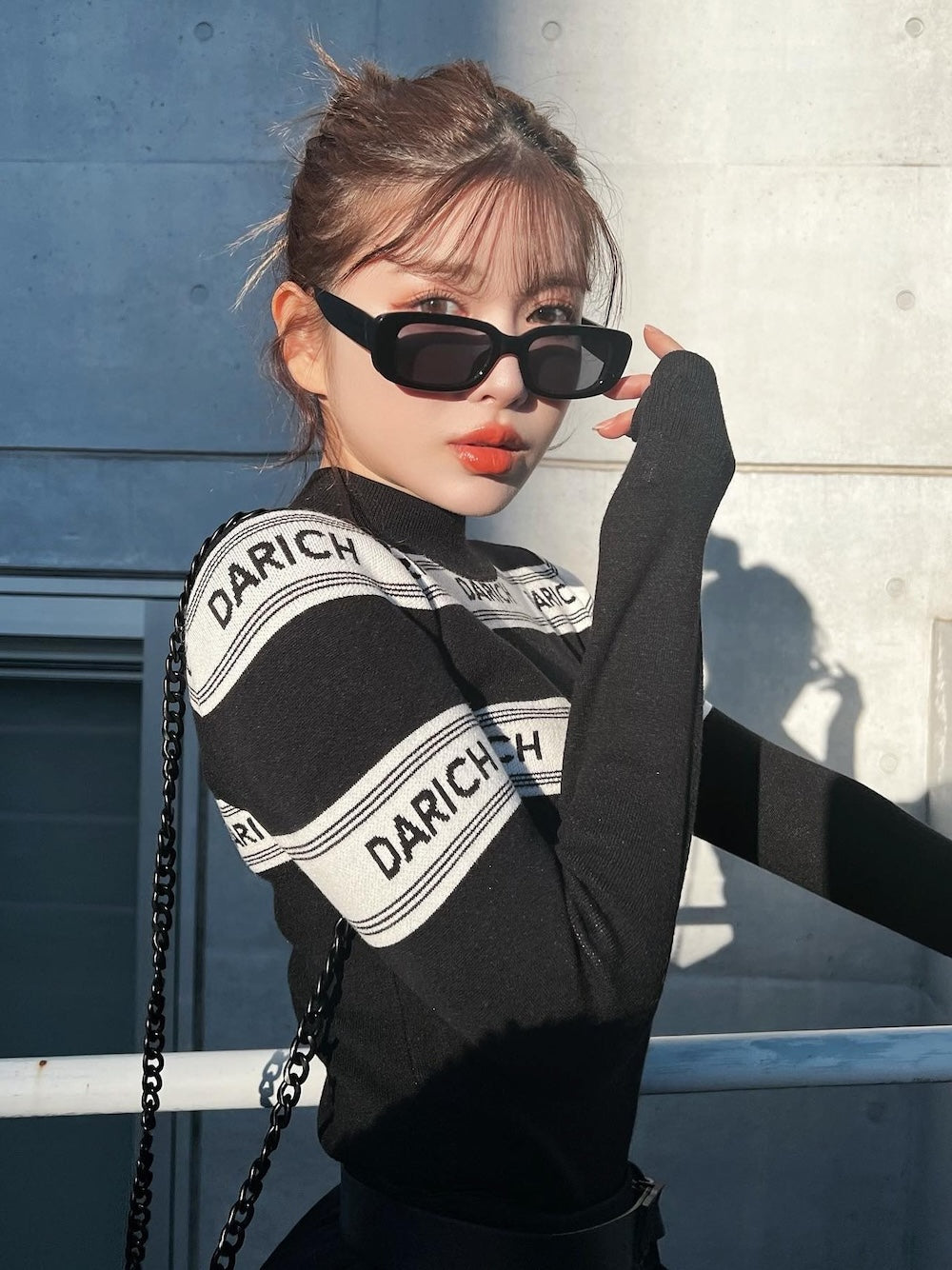 ロゴジャガードニットトップス – Darich (ダーリッチ)