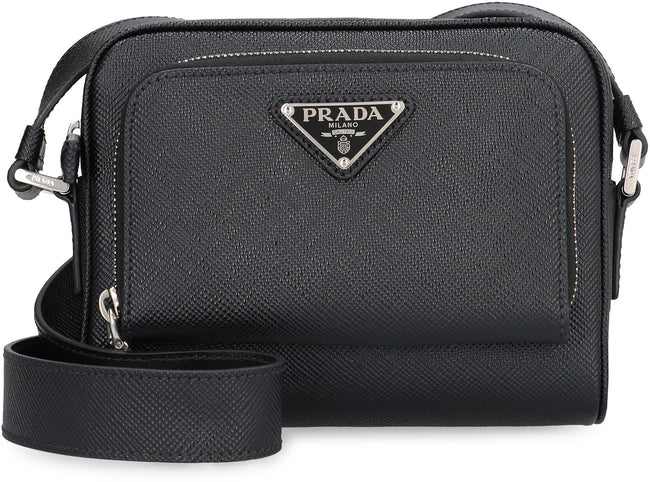 Prada - Messenger bag with logo black - The Corner