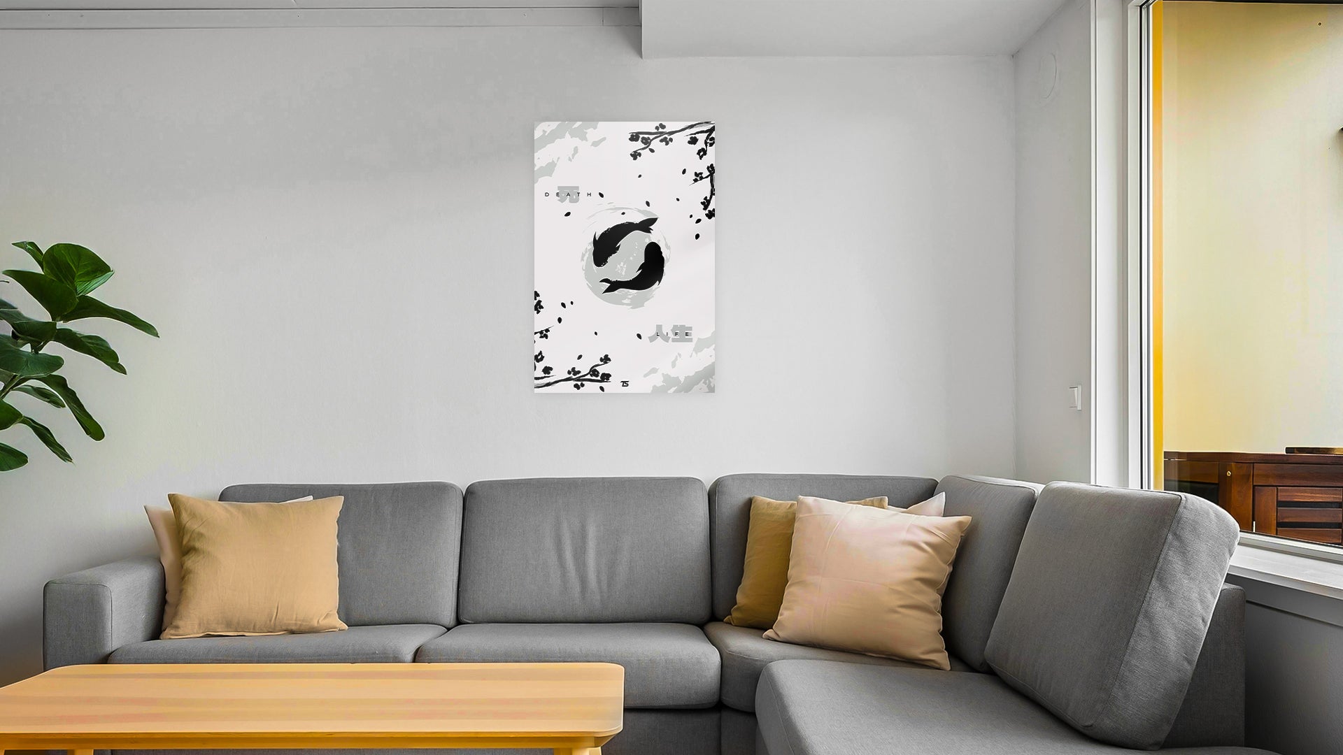 Kyoto V2 Grey Acrylic Poster | Best Gaming Mousepad & Wall Art