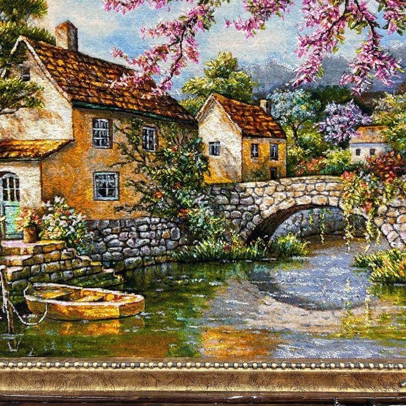 ペルシャ絨毯タブリーズ絵画 107×90cm（FP-6） – ギャッベ＆ペルシャ