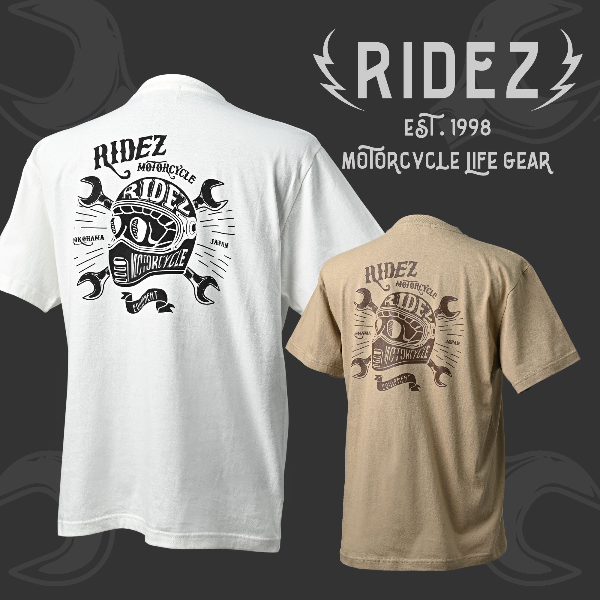 RIDEZ XX TEE ライズ オリジナル バイクTシャツ RD8001 | バイク用品は