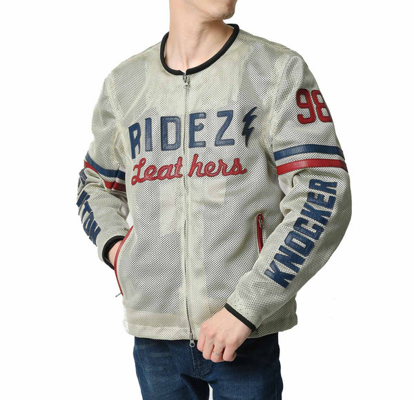 RIDEZ PISTON KNOCKER MESH JACKET IVORY RLSJ15 | バイク用品はRIDEZ