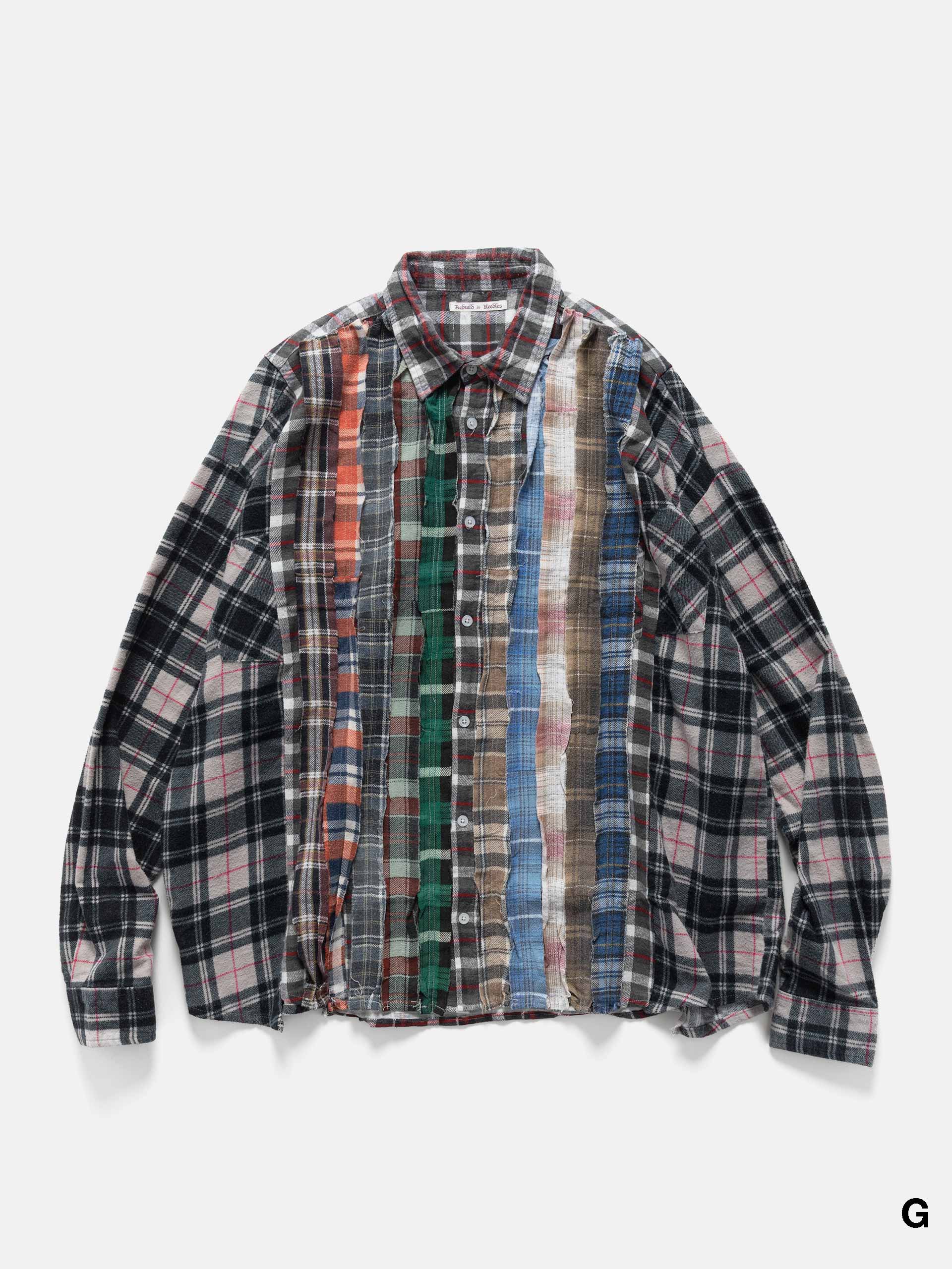Needles Rebuild Flannel Shirt -> Ribbon Wide Shirt Assorted | HAVEN