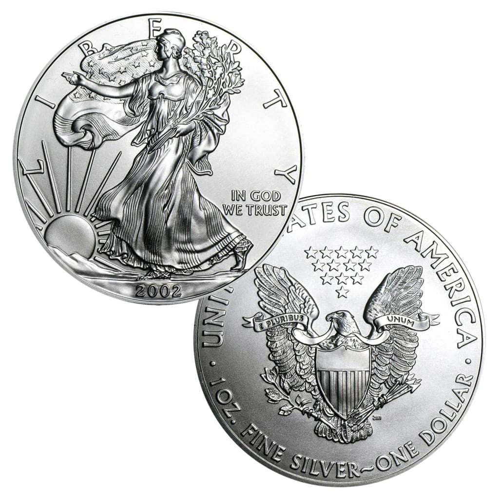 2002 $1 American Silver Eagle - .999 Fine Silver 1 Troy Ounce