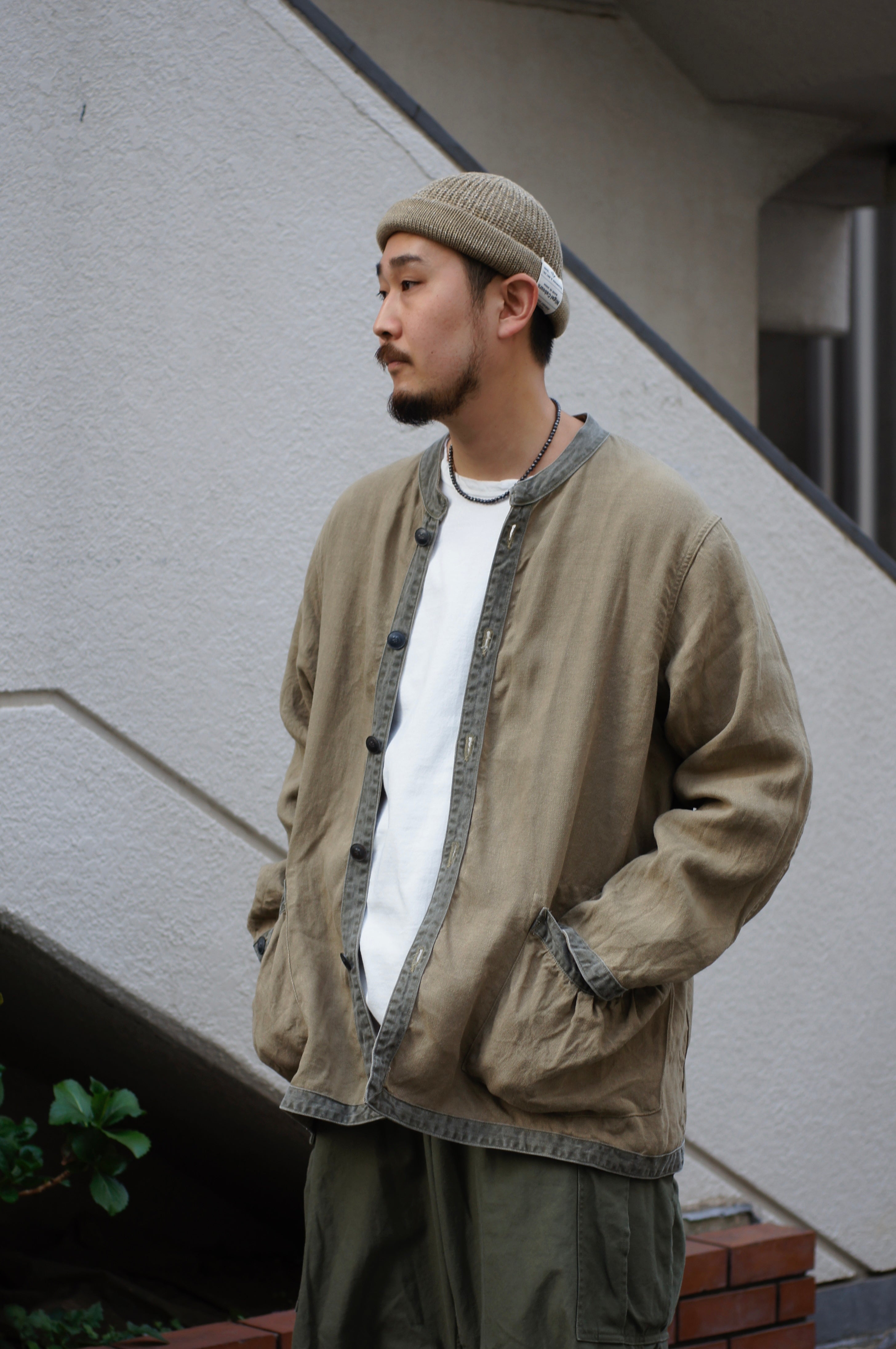 リネンを纏う》FRENCH WORK JACKET - LINEN PIN OX – ナイジェル