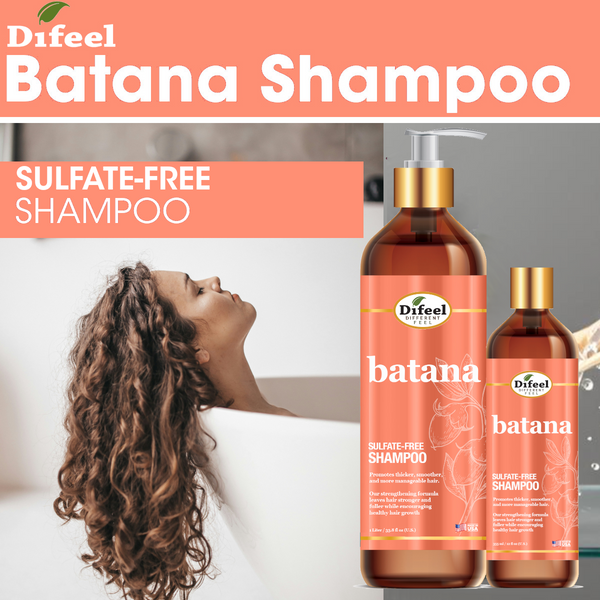 Difeel Batana Shampoo 12 Ounces - Sulfate Free Shampoo | difeel