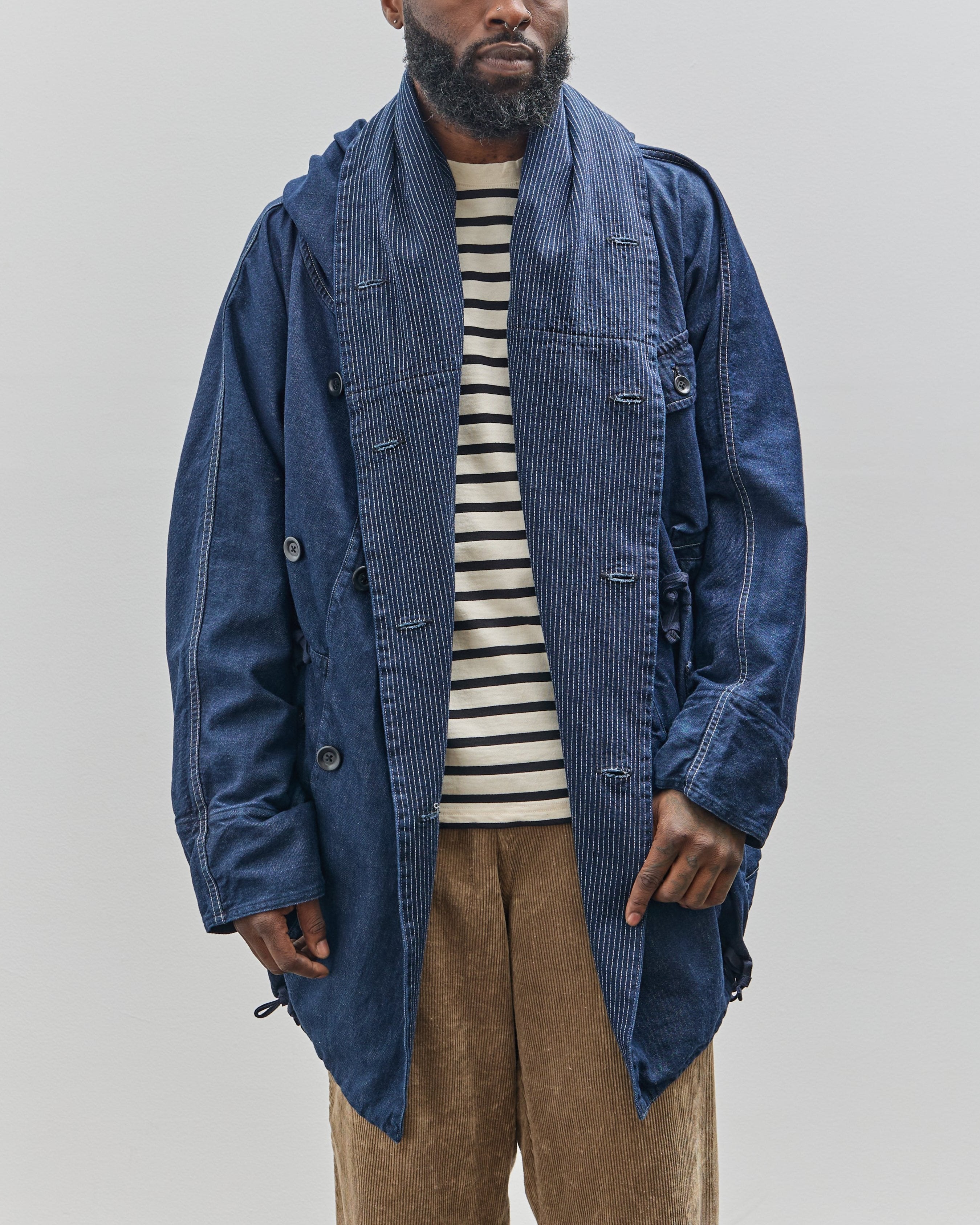 Kapital 10oz Denim Ring Coat, Indigo – Glasswing