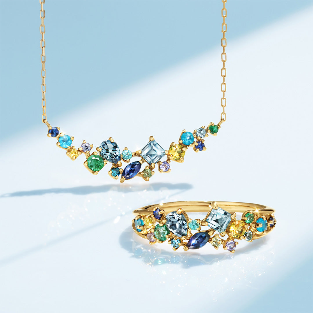 ビズー公式】マルチカラー K18(18金) K10(10金) プラチナ リング