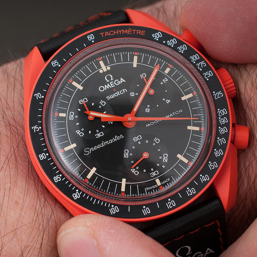Omega Swatch Moonswatch Mission Earth Lava Watch Review