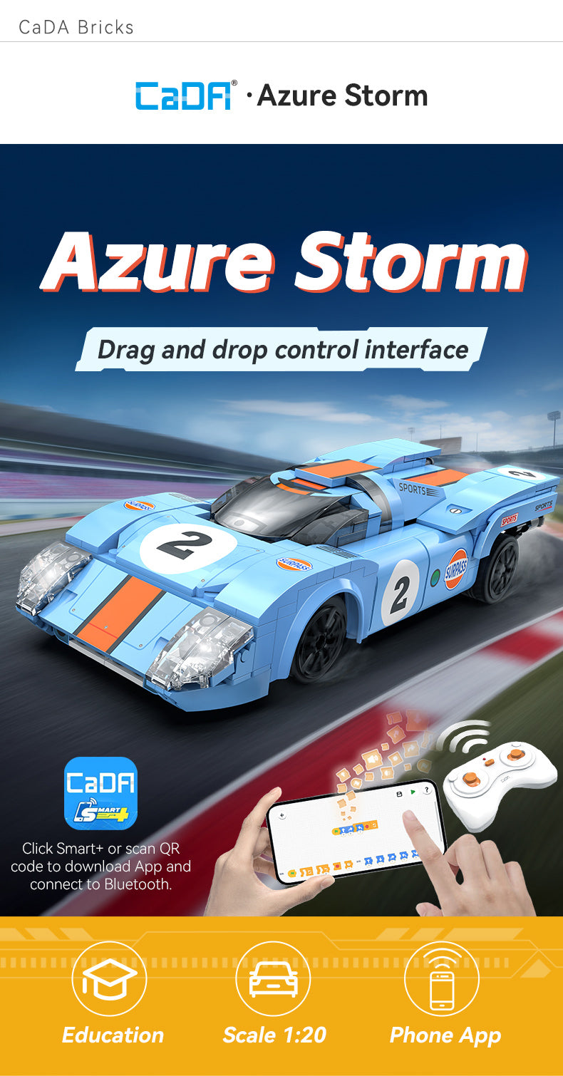CaDA 1:20 Azure Storm C51076W – Doublee_CaDA